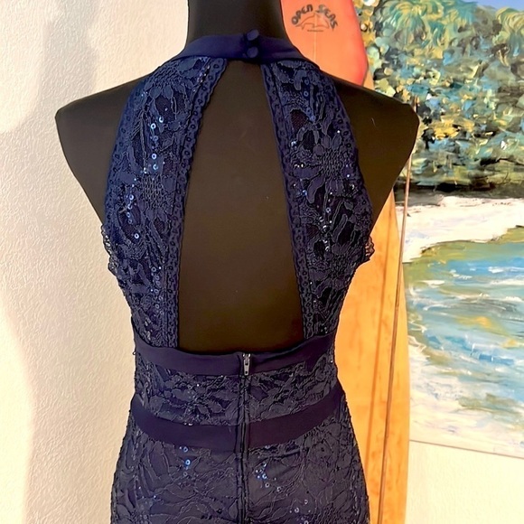 💙VTG Bee Darlin, Gorgeous, Lined, Form Flattering , Rich Navy, Size 6 - Picture 10 of 16